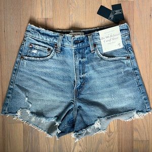 Abercrombie 90s relaxed cutoff short high rise size 28